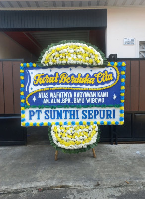 Papan Bunga Duka di Cihapit